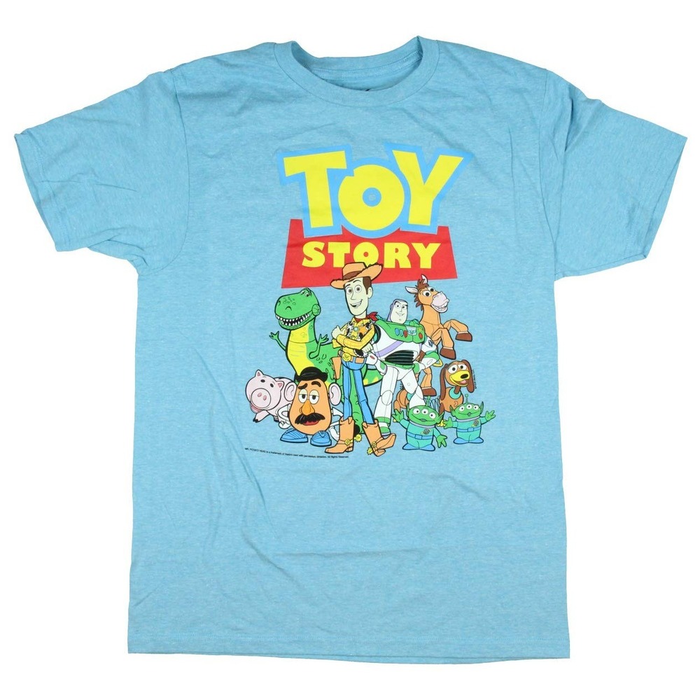 Disney Pixar Toy Story Men's Short Sleeve T-Shirt - Small, Cotton, Cartoon Print